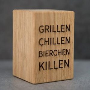 Bieröffner "Grillen, Chillen,..."