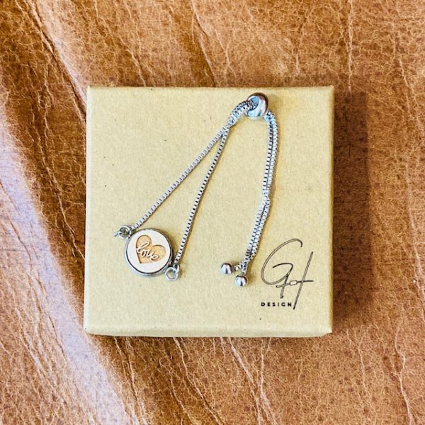 "Herz" Armband Flexi  Ahorn – Bild 4