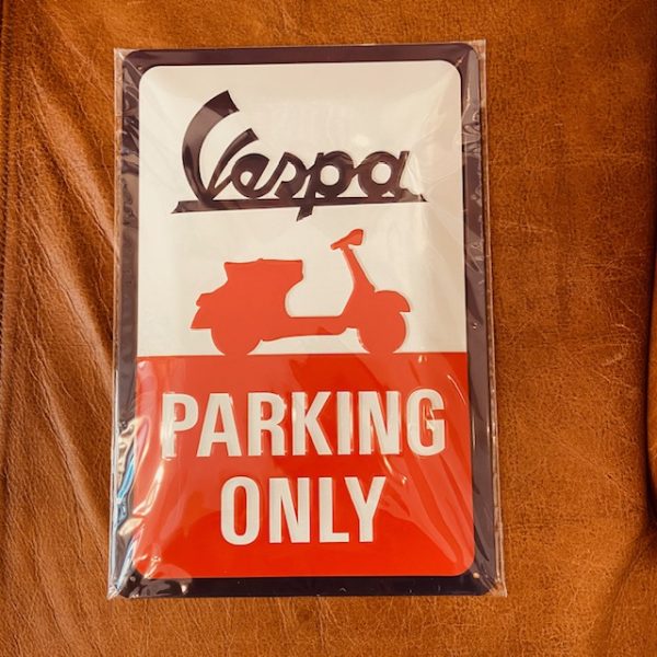 Metallschild Vespa "Parking" 20 x 30 cm