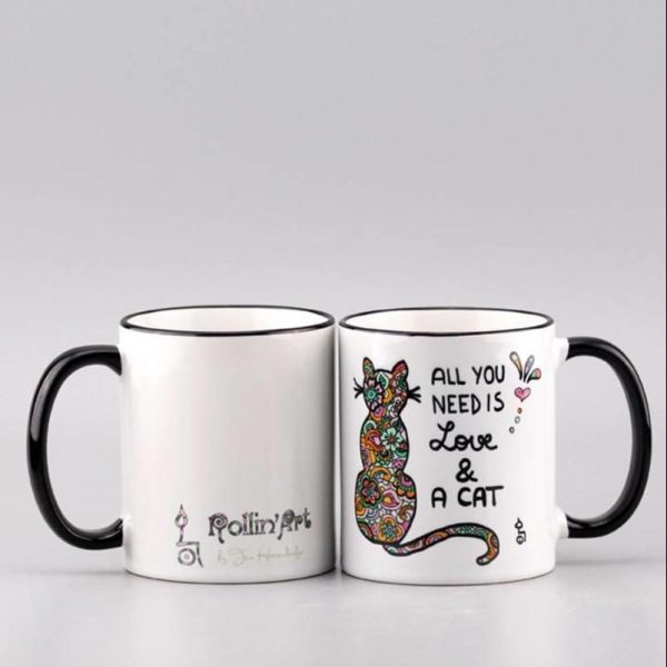 "Katze" Tasse "All you need is......a cat" – Bild 3