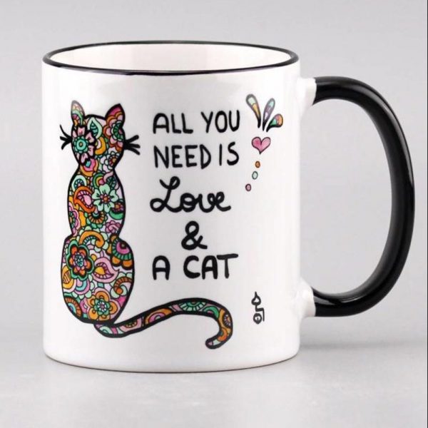 "Katze" Tasse "All you need is......a cat"