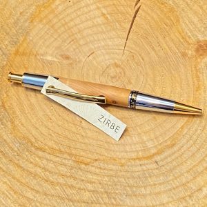 Holzkugelschreiber zirbe/gold-chrom