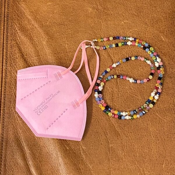 Maskenkette Perlen "bunt"